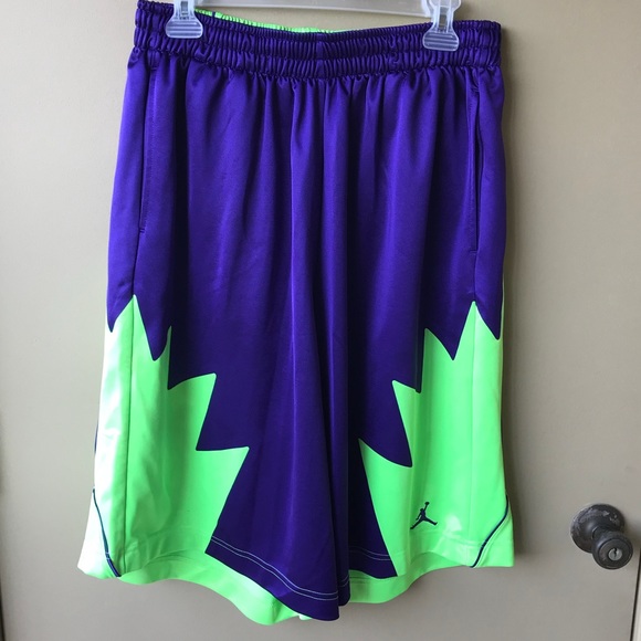 neon jordan shorts